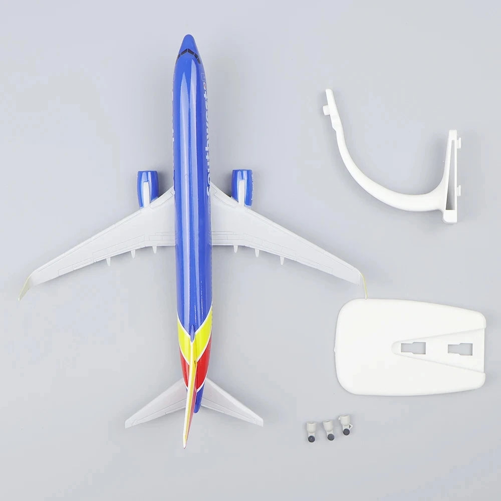 20cm Scale Toy Model Planes B737 Southwest Model Airplane Plane Alloy Diecast  Aircraft Model For Collection & Gifts
