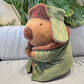 Capybara Plush Toy Cotton Jacket Doll Military Coat Cartoon Capybara Plushies Stuffed Animal Cushion Gift for Kids Girls Boys