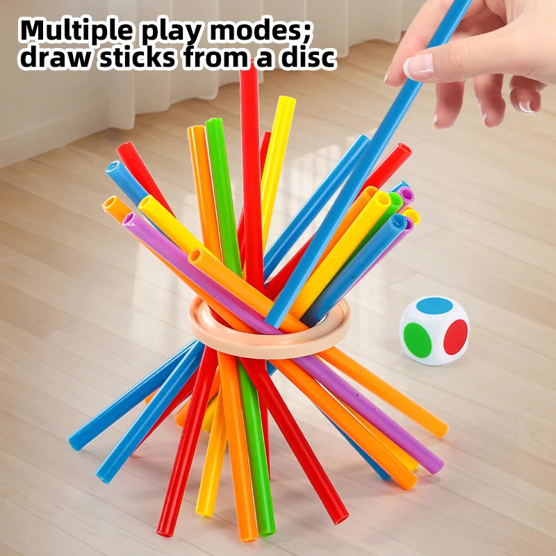 Parent Child Interactive Wooden Stick Children's Two Person Battle Spatial Thinking Training Puzzle Toy