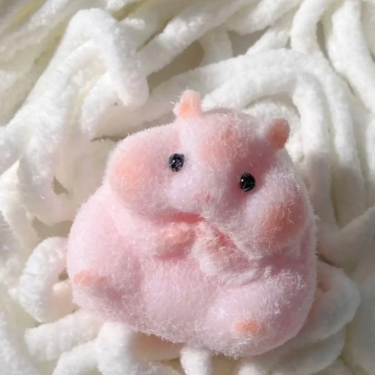 Hamster Taba Squishy Silicone Fuzzy Cute Hamster Animal Squishy Toy Mochi Toy Tabby Anti Stress Release Hand Relax Gift