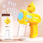 10 Holes Children Electric Bubble Gun Rocket Soap  Automatic Bubble Machine Bubbles Gun Kids Summer Outdoor Bubble Blowing Toys