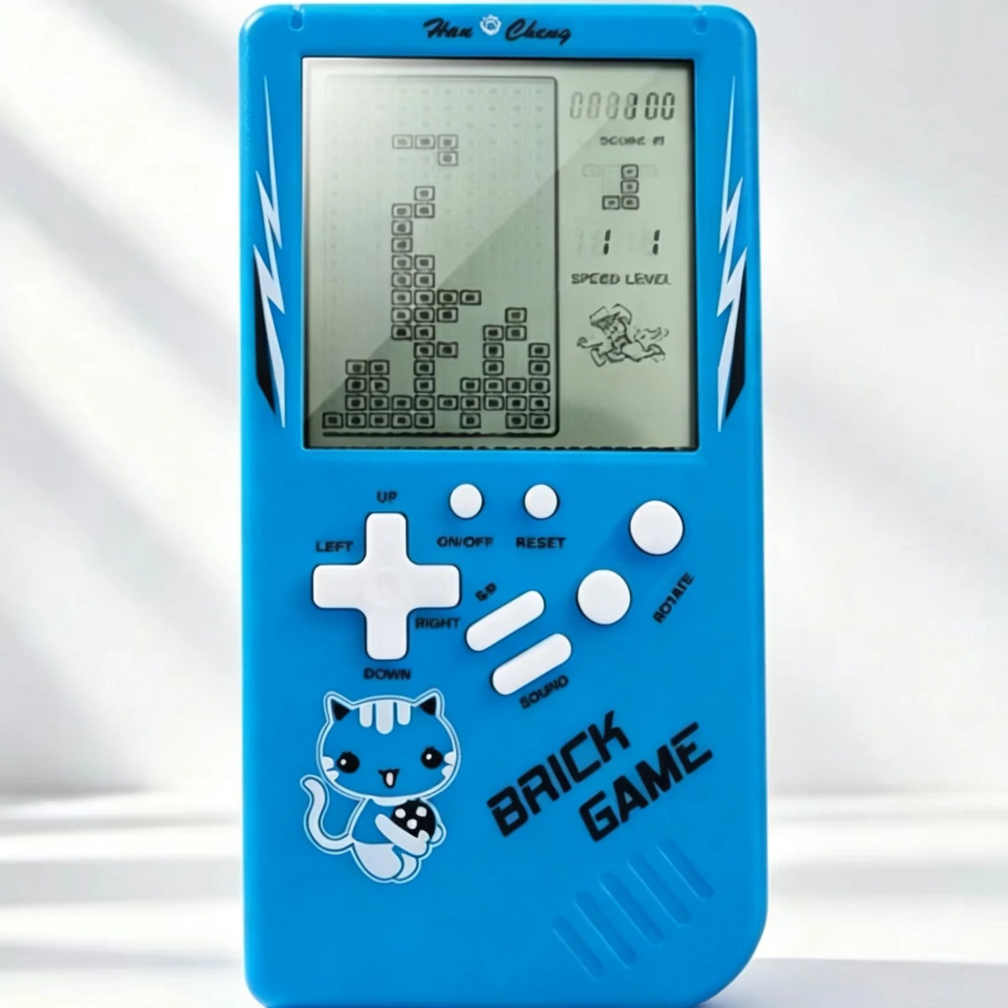 Classic Retro Handheld Game Console, Large Screen Electronic Puzzle Game Toy for Kids