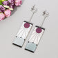 Anime Demon Slayer Earrings Sun Goddess Pattern Tanjiro Cosplay Charm Earrings Personality Fashion Ear Clips Party Jewelry Gifts