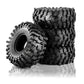 RED SPIDER 4Pcs 1.9 Inch Rock Rubber Tires 1.9" Wheel Tyres OD 118mm For 1/10 RC Crawler Axial SCX10 TRX4 D90 RC Off Road Car Upgrade Accessories