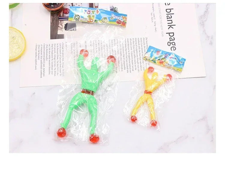 5-50 Pcs/set 9cm Sticky Toy Window Men With Sticky Hand Toys Color Plastic Suitable Feet For Adult