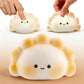 Cute Dumpling Squishies Slow Rising Fidget Sensory Toy Kawaii Steam Bun Stress Relief Squeeze Toy for Kids Adults Gift