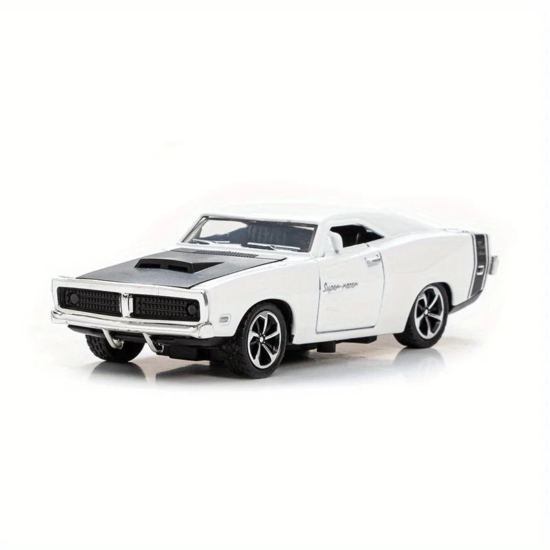 Simulation 1: 32 Alloy Dodge Sports Car Model Children's Toy Car Accessories Return Car Openable Die Casting Model