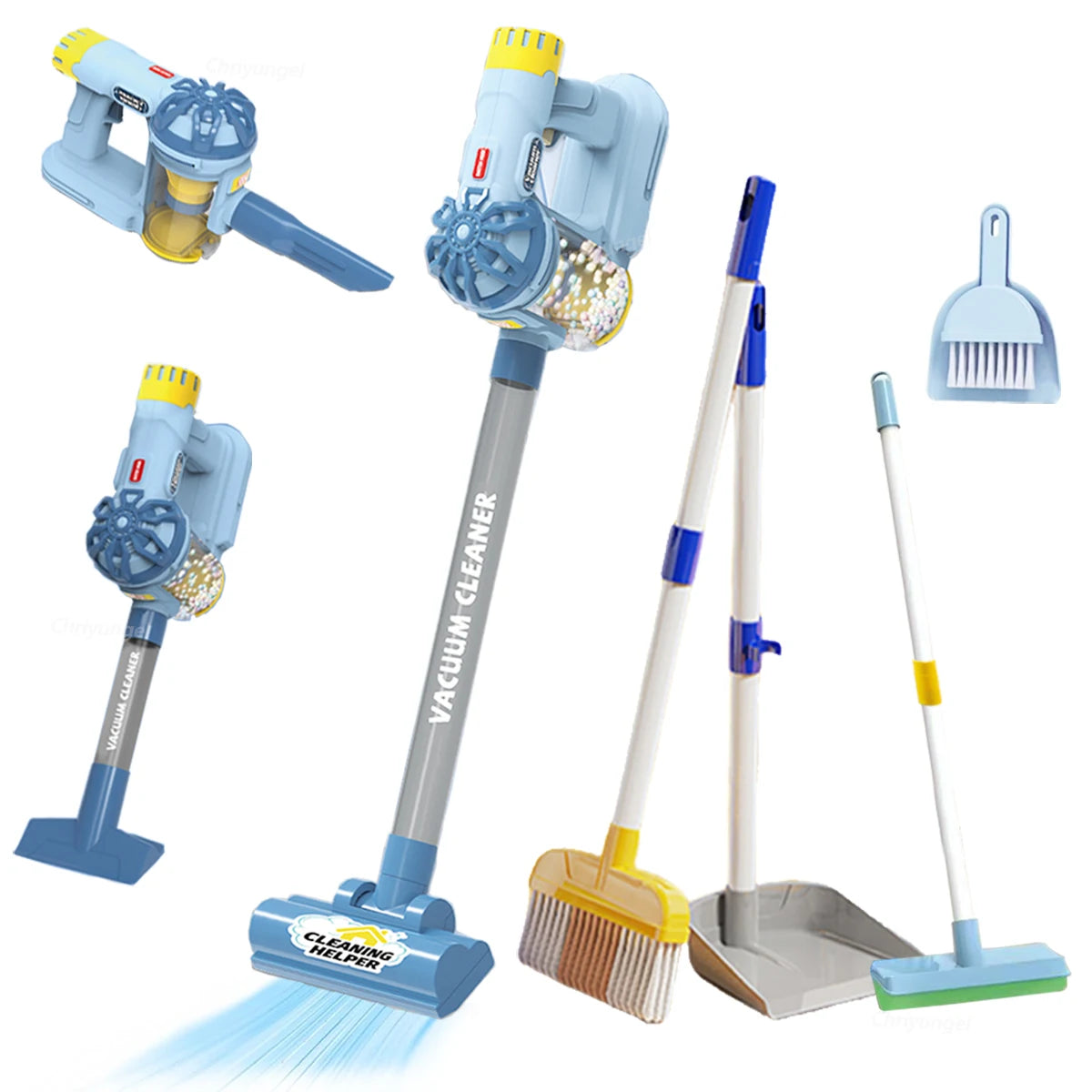 Kids Simulation Electric Vacuum Cleaner Cleaning Set for Toddlers Role Play Housekeeping Educational Toys Girl Boy Gifts