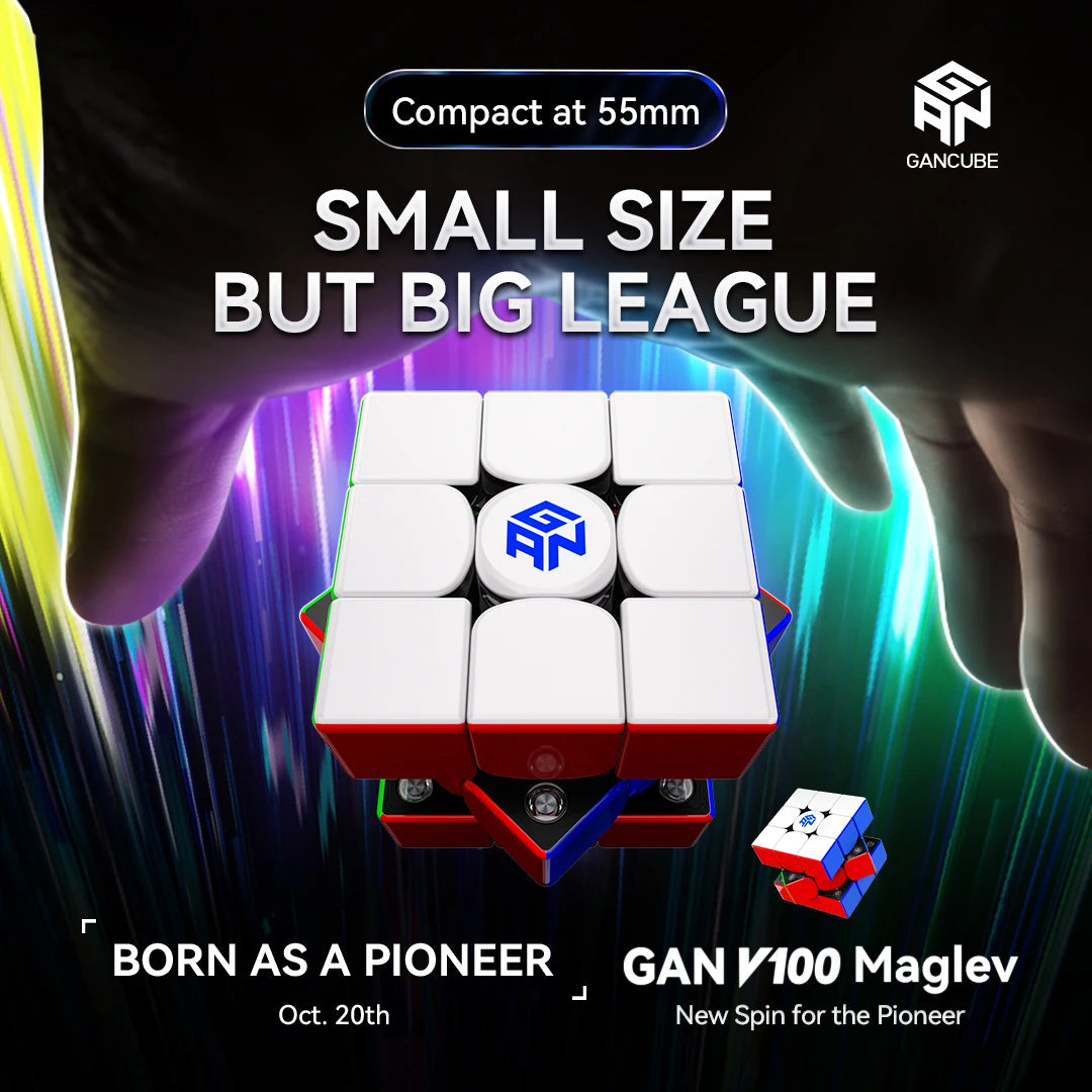 Gan V100 Maglev 3x3 Cube New Spin for the Pioneer Professional Puzzle Toys Speed Cube Children Gift Cubo Magico Puzzle