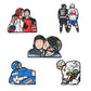 5 PCS'Heated Rivalry' Quote Enamel Pin TV Drama Baseball Uniform Brooch Lapel Pin Badge on Backpack Clothing Accessories Jewelry