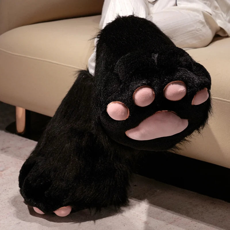 Kawaii Plush Furry Cat Claw Gloves Bird wings Faux Fur Fox Paws Mittens for Halloween Cosplay Costume Accessories Gloves