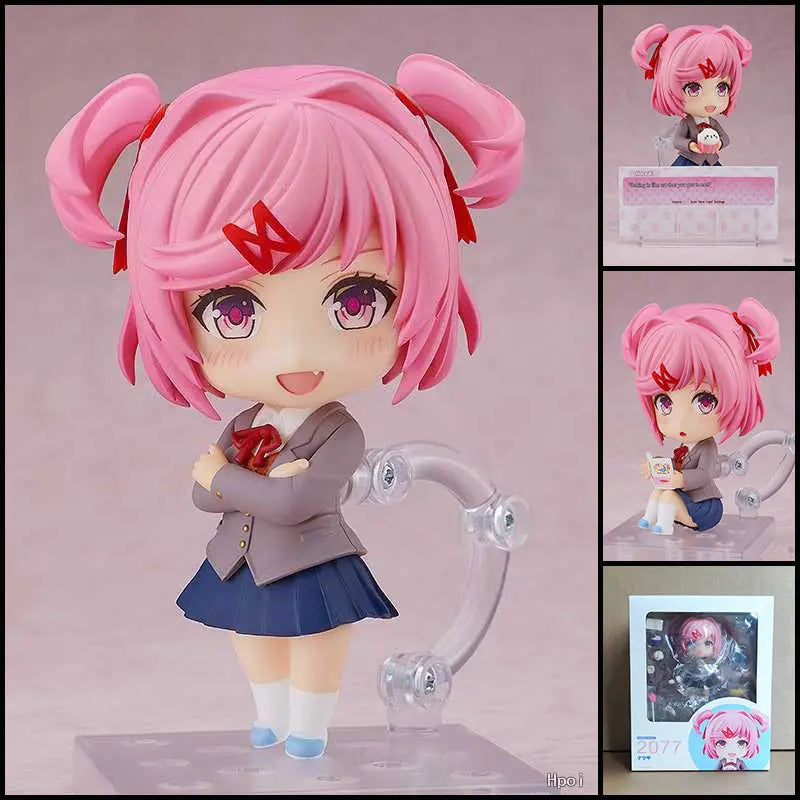 Doki Doki Literature Club Q Version Nendoroid Monika 1817 Yuri 2283 Sayori 2250 Natsuki 2077 Game Periphery Collectble Toy Gifts