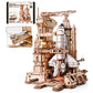 ROKR 3D Wooden Puzzle Space Shuttle Model Building Kit with Launch Simulator DIY Puzzle Toys for Home Decor Gift for Space Enthusiasts