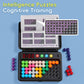 500 Levels IQ Toy, Puzzle Smart Challenge Game With Timer - Logic Thinking Chess, Travel Game, Tabletop Toy, No Batteries