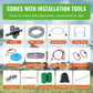 SucceBuy Zipline Kit for Kids Adult 160ft Zip Line Kits Up to 500 lbs with Stainless Steel Zipline Spring Brake Safety Harness