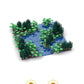 LEQUMOC Creative Maple and Lake Forest Tree Rivers Natural Scenery Ideas MOC Building Blocks Bricks Toys for  Gifts Toy