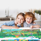 Reusable Cartoon Sticker Book for Kids Multiple Scenos DIY Puzzle Game Educational Learning Classic Toys for Child Age 2-4 Gifts
