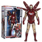 8pcs 18CM Avengers Collection Iron Man Spider Man Thanos Spider Captain Thor Hulk Transfiguration Action Decoration Toy Gift