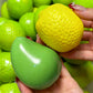 Handmade Crispy Lemon Stress Ball Squeeze Toy, Color-Changing Mango Squishy Fidget Ball, ASMR Sensory Stress Relief Toy