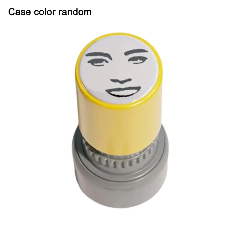 Color Random Quick-drying Inkable Fun Emotion Seal Toy Anime Characters Pressable Novelty Gag Face Seal Funny Kid's Toy