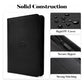 9 Pocket Zipper Card Binder, 360 Trading Card Holder Book, Premium PU Cover Zip Binder for Cards, Durable Side Loading Card