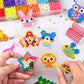 Handmade Magic Water Fuse Beads Creative Beads DIY Art Crafts Toys Magic Water Sticky Beads Sensory Toys Set with Accessories
