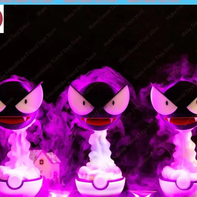 Rechargeable Gastly Luminous Humidifier Gastly Purple‑LED Mist Humidifier Haunted Gastly Humidifier Purple Mist Christmas gifts