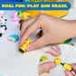 Joyfy 36 Pcs 3D Erasers Food Animals Erasers Bulk Fun & Cute Erasers for Pencil Desk Pets Classroom Prize Birthday Party Favors