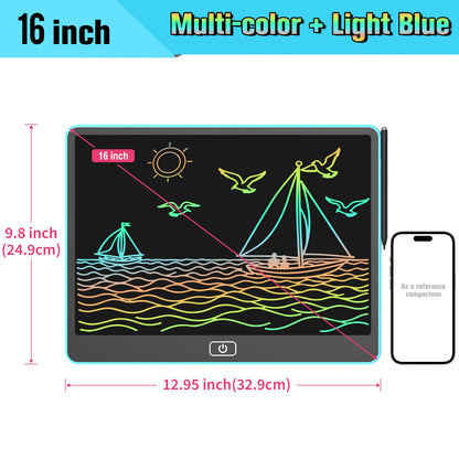 16-inch LCD Writing Board, Colorful Electronic Drawing Pad for Kids, Reusable Portable Writing Tablet, Perfect Educational Toys