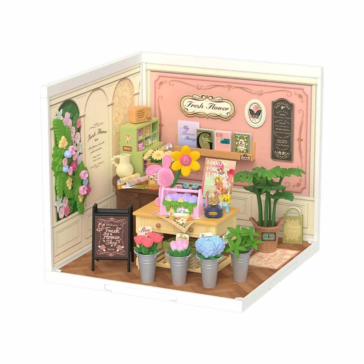 Robotime Rolife Super Creator Series Dollhouse Building Blocks Home Decor Creative Christmas Gift Tasty Cake Shop for Women