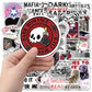 50PCS Dark Romance Reader Stickers in Cartoon Glass Balls DIY Phone Cases Laptop Water Cups Computer Toy Stickers