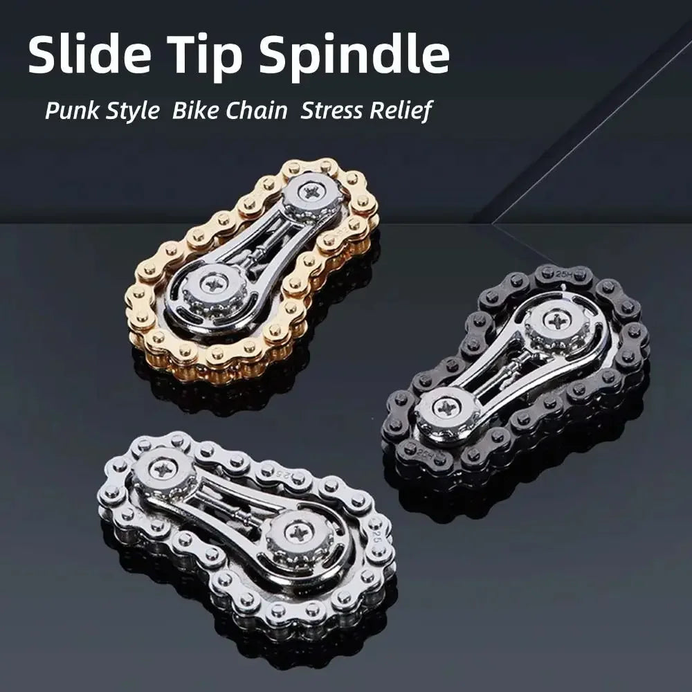 Chain Tooth Mechanical Flywheel Fidget Spinner Antistress Anxiety Metal Bike Chains Spinner EDC Toys for Children Adult Hand Toy