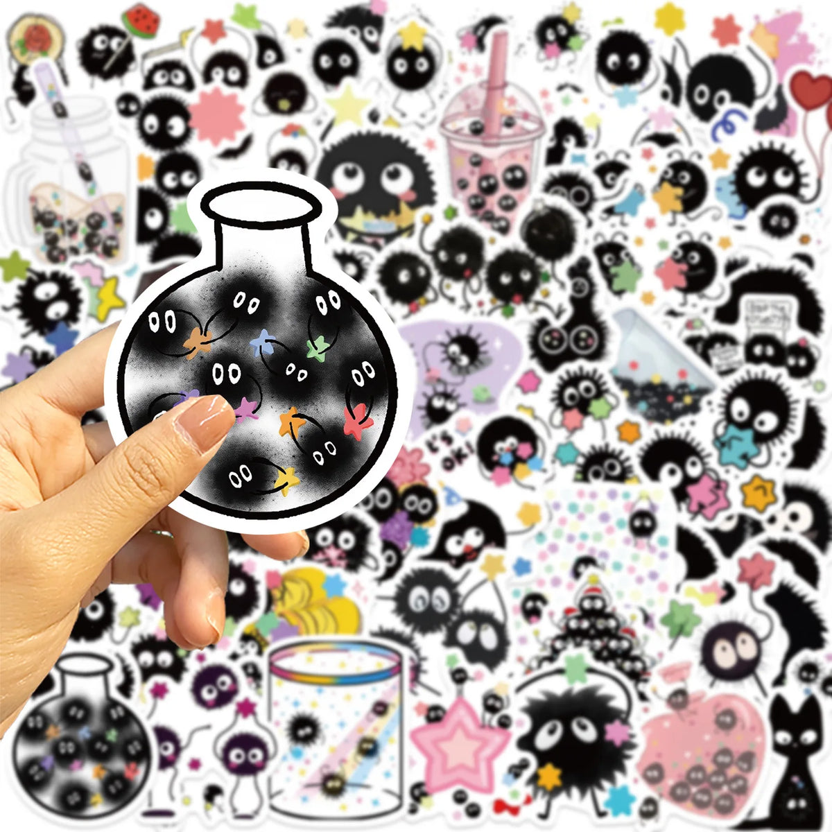 54PCS Cute Kawaii Sprites Stickers Laptop Graffiti Skateboard Waterproof Scrapbooking Phone Cup Luggage Sticker Decals