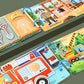Children's Early Education Interactive Activity Book, Reusable Traffic-Themed Quiet Book, Vehicle Cognitive Recognition Shape and Color Matching Puzzle Game, DIY Toy to Develop Hands-On Skills, Suitable as a Holiday Gift for
