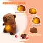 Breathing Capybara Baby Animals Plush Toys Kids Plush Doll Baby Sleep Companion Sound and Light Doll Toy  with Hug Stuffed