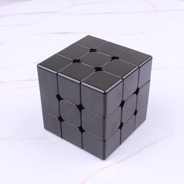 Pure Black Magnetic Magic Cube Embryo Professional Speed Cubes Twist Game-Specific Monochrome Same Color Matching Puzzle for Toy