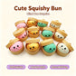 Glitter Dumpling Squishy with Box Dumplings Sensory Steamer Soft TPR Dough Ball for Decompression Fidget Toy Stress Relief Gift