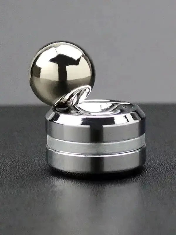 Adult Desktop Stress Relief Metal  Fidget Toy Decompression Hypnosis Rotary Gyro Fingertip Toy Kinetic Round Spinner Kids Gift