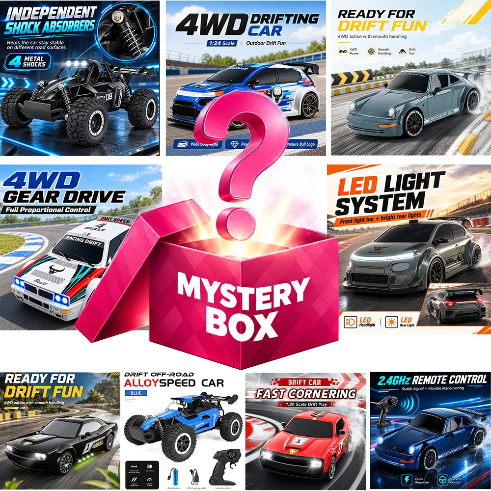 ZNLYRION 1:16 Alloy RC Off Road Car 2.4G Wireless Remote Control High Speed Buggy With LED Light Shock Absorber Kids Toy Racing Vehicle