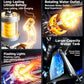 Gatling Rotating Electric Water Gun with Light-Up High Speed Continuous Shooting Powerful Water Blaster Summer Outdoor Toy