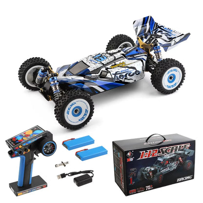 WLtoys 124016 124017 RC Car 4WD Off-Road 75km/h High Speed Remote Control Crawler 2.4G Electric Drift Climbing Racing Vehicle Toys Brushless Motor