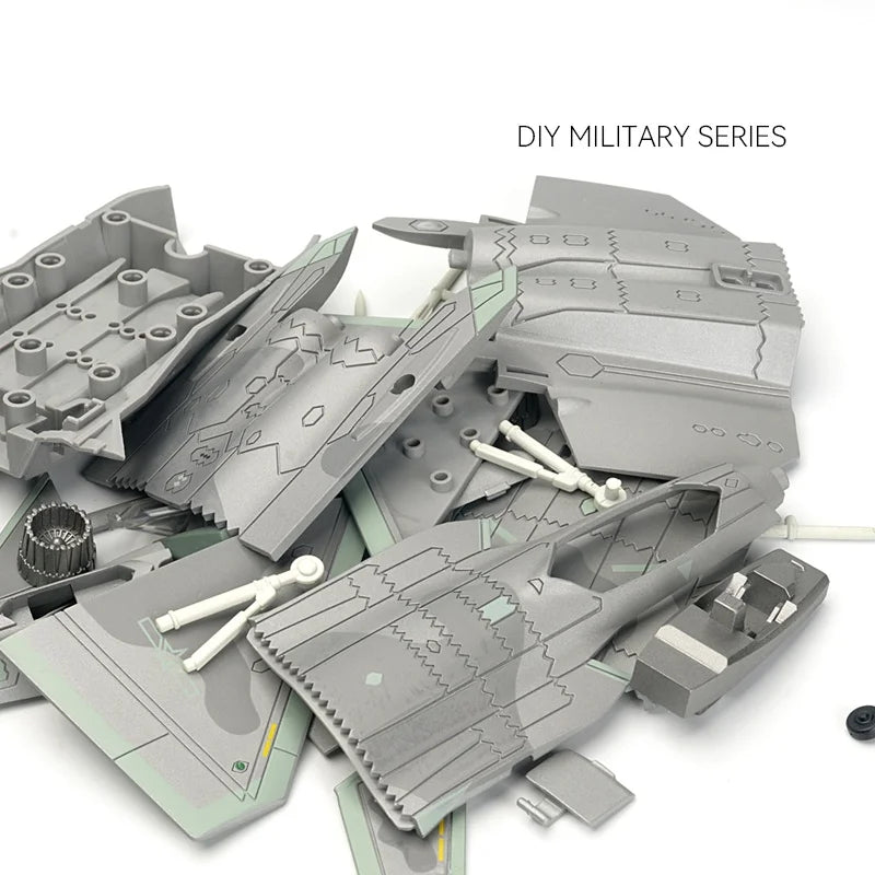 1:72 Creative Military Series Building Blocks Chinese Chengdu J-20 Stealth Fighter Fire Fang Jet Model Toys For Boy Xmas Gifts