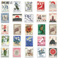10/30/50PCS Cartoon Retro Art Stamps Stickers Japanese Style DIY Travel Luggage Guitar Fridge Laptop Graffiti Sticker Kid Decals