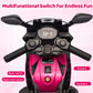 6V Kids Ride On Motorcycle Electric Toddler Motorbike With Training Wheels, EVA Tread Tires, Headlight, Horn, Music, 2 MPH Ride Toy