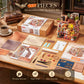 Rolife Wooden Dollhouse 3D Puzzle Pagestory Bookstore DIY Miniature House Craft Kit Kit with LED Light for Bookshelf Decor Brain Teasers Jigsaw Toys Holiday Gift for Book Lovers