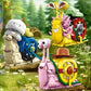 HUIQIBAO MOC Snail Insect Model Building Block Phone Bug Series Bricks Set Construction Toy For Children Desk Home Decoration