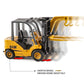 1:70 Mini Forklift Alloy+Plastic Engineering Diecast Construction Vehicle Inertia Car Collection Toys for Children Kids Gifts