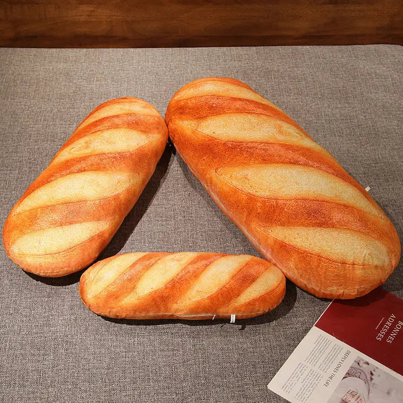 1pc 20~100cm French Bread Plush Pillow Stuffed Printing Images Food Plushie Peluche Party Prop Decor Sleeping Companion Man Gift