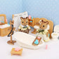 Forest Animal Family Dollhouse Furniture 1/12 Miniature Toys Girl Dolls Accessories Bedroom Bathroom Dollhouse Kit For Dolls