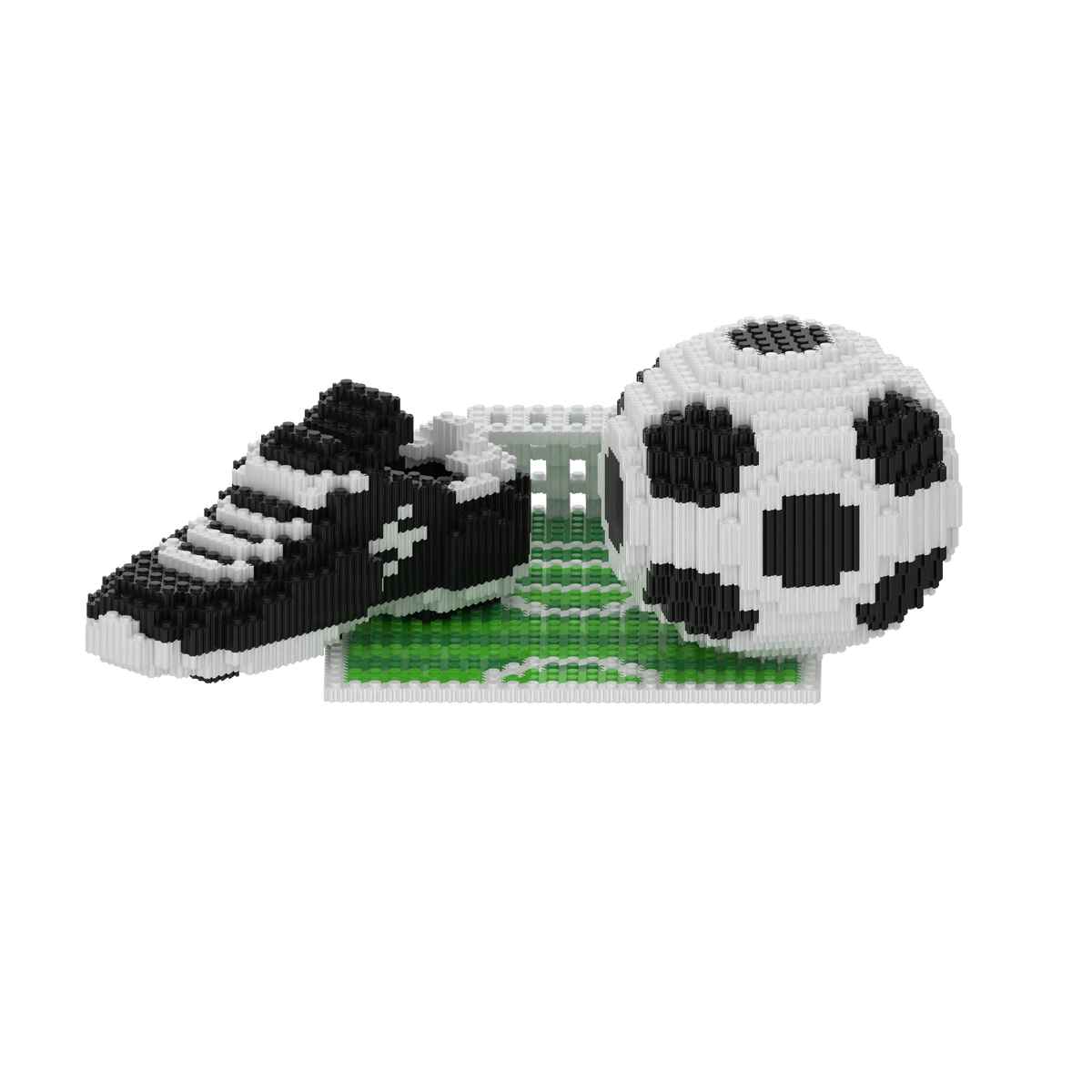 Football Building Blocks Set Sports Theme Educational Assembly Toys Creative Home Office Decor Perfect Gift for Sports Fans Boys